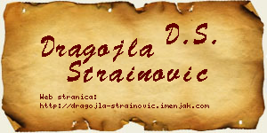 Dragojla Strainović vizit kartica